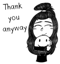 Don't make me hurt- woman (ENG) sticker #13911868