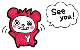 Sticker for the initial Y English sticker #13912237