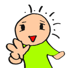 Bald head 100% Lovely sticker #13912406