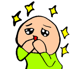 Bald head 100% Lovely sticker #13912407