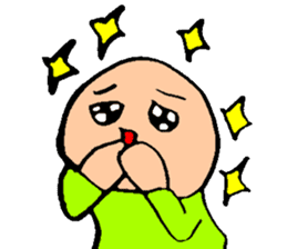 Bald head 100% Lovely sticker #13912407