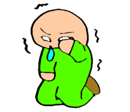 Bald head 100% Lovely sticker #13912408