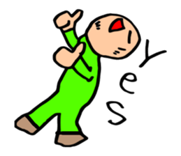 Bald head 100% Lovely sticker #13912409