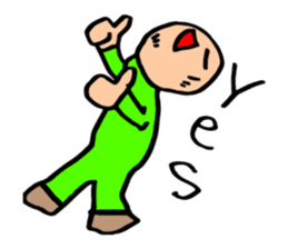 Bald head 100% Lovely sticker #13912409