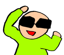 Bald head 100% Lovely sticker #13912411