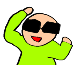 Bald head 100% Lovely sticker #13912411