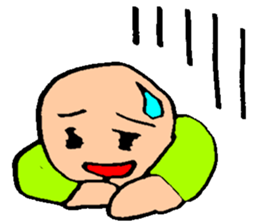 Bald head 100% Lovely sticker #13912412