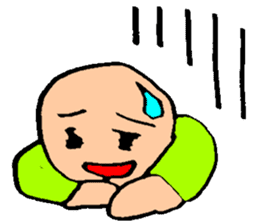 Bald head 100% Lovely sticker #13912412