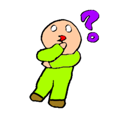 Bald head 100% Lovely sticker #13912413