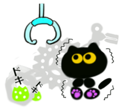 UFO big favorite black cat CO sticker #13912694
