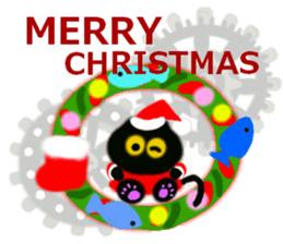 UFO big favorite black cat CO sticker #13912697