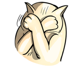 Actually..I'm cat! sticker #13912724