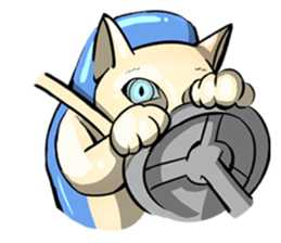 Actually..I'm cat! sticker #13912750