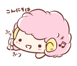 Fluffy-sheep sticker #13912815