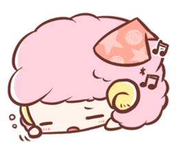 Fluffy-sheep sticker #13912819