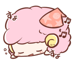 Fluffy-sheep sticker #13912821