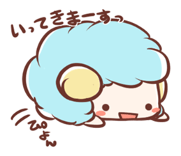 Fluffy-sheep sticker #13912823