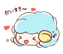 Fluffy-sheep sticker #13912825