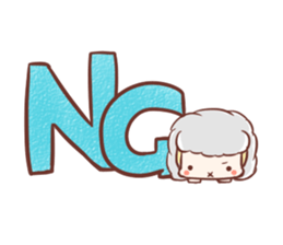 Fluffy-sheep sticker #13912840