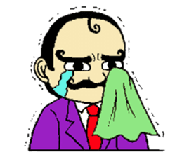 mustached butler sugano sticker #13913062