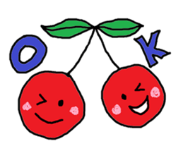 Tweet of the cherries sticker #13913631