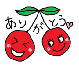 Tweet of the cherries sticker #13913632