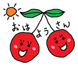 Tweet of the cherries sticker #13913636