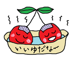 Tweet of the cherries sticker #13913637