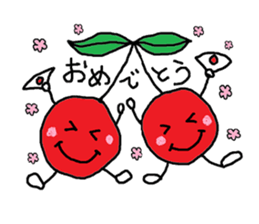 Tweet of the cherries sticker #13913638