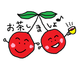 Tweet of the cherries sticker #13913640