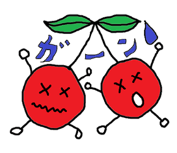 Tweet of the cherries sticker #13913641