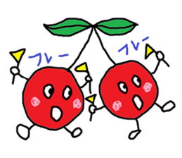 Tweet of the cherries sticker #13913643