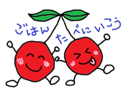 Tweet of the cherries sticker #13913644
