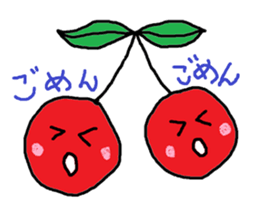 Tweet of the cherries sticker #13913645
