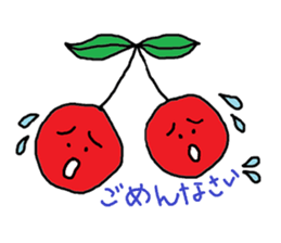 Tweet of the cherries sticker #13913646