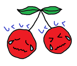 Tweet of the cherries sticker #13913649