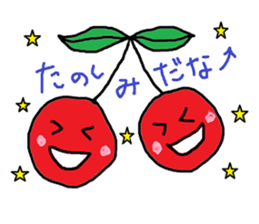 Tweet of the cherries sticker #13913651