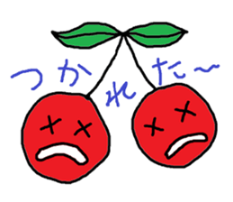 Tweet of the cherries sticker #13913652