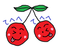 Tweet of the cherries sticker #13913653