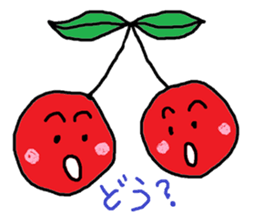 Tweet of the cherries sticker #13913654