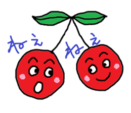 Tweet of the cherries sticker #13913655