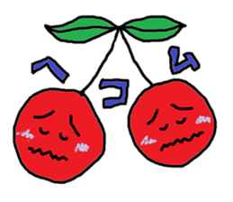 Tweet of the cherries sticker #13913659