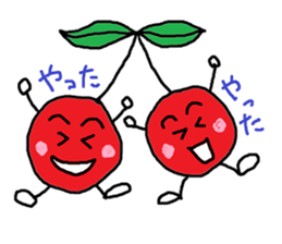 Tweet of the cherries sticker #13913662