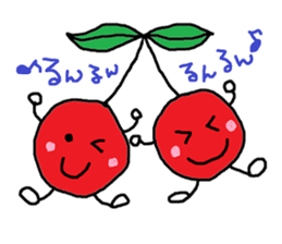 Tweet of the cherries sticker #13913664