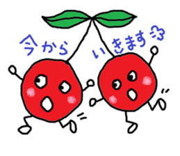 Tweet of the cherries sticker #13913667