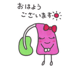 Hearing aids-chan,Hearing aids-kun sticker #13914235