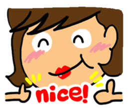 Girl of reaction5 sticker #13914470