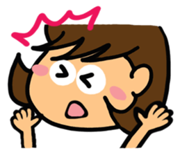 Girl of reaction5 sticker #13914473