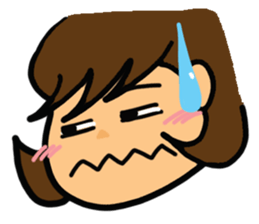 Girl of reaction5 sticker #13914475