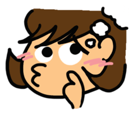 Girl of reaction5 sticker #13914476